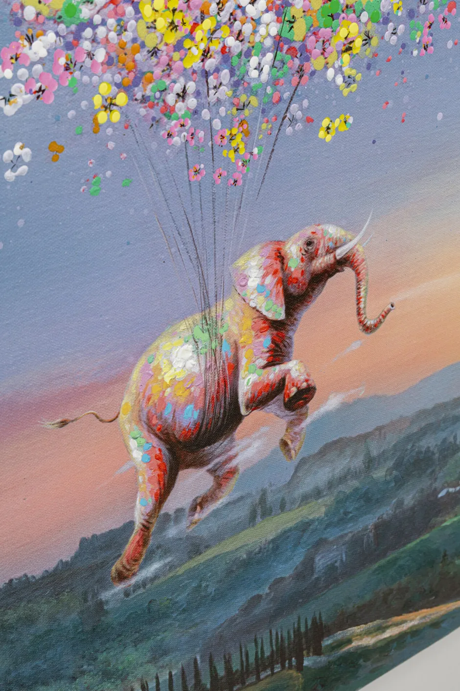 Online Schilderij Flying Elephant At Night 120x160cm Kasten|Tuinmeubelen