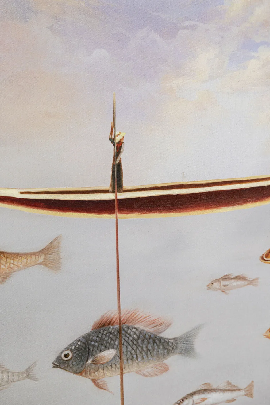 Fashion Schilderij Met Lijst Cloud Fisherman Boat 60x120cm Tuinmeubelen