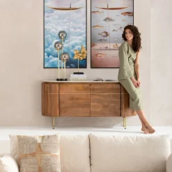 Fashion Schilderij Met Lijst Cloud Fisherman Boat 60x120cm Tuinmeubelen