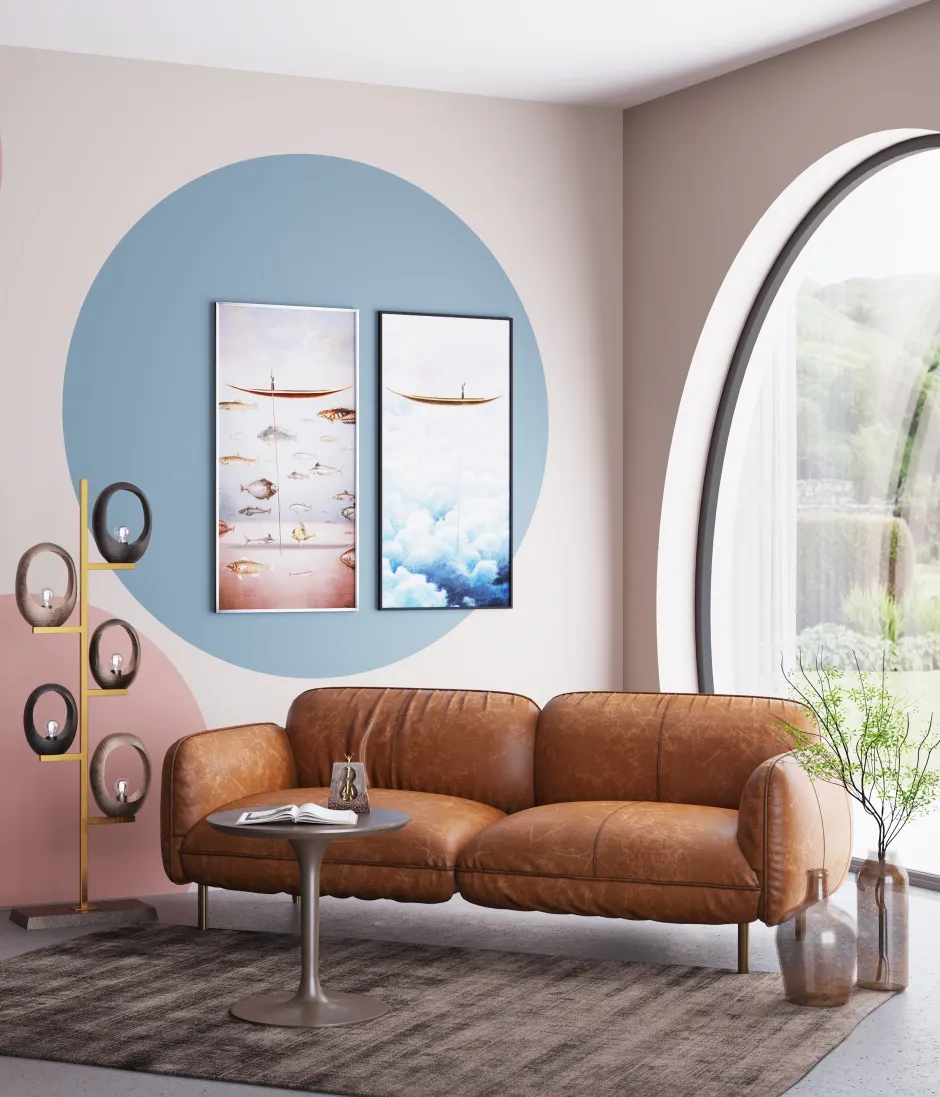 Fashion Schilderij Met Lijst Cloud Fisherman Boat 60x120cm Tuinmeubelen