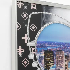 Flash Sale Schilderij Met Lijst NY View 80x80cm Wanddecoratie|Tuinmeubelen