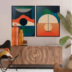 Discount Schilderij Met Lijst Sunrise 75x100cm Wanddecoratie|Kasten