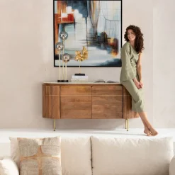 Store Schilderij Met Lijst Visione Front 100x100cm Wanddecoratie|Kasten