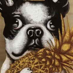 Cheap Schilderij Touched Dog With Pineapple 80x80cm Wanddecoratie|Kasten