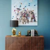 Discount Schilderij Touched Elephants With Butterflies 120x120cm Wanddecoratie|Kasten