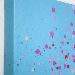 Discount Schilderij Touched Flower Boat Blauw-Roze 160x120cm Wanddecoratie|Kasten