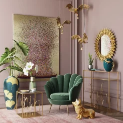 Shop Schilderij Touched Flower Boat Goud-Roze 160x120cm Wanddecoratie|Kasten