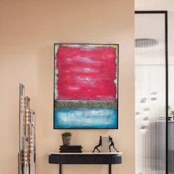 Clearance Schilderij Vista Red 90x120cm Wanddecoratie|Kasten