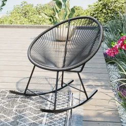 Store Schommelstoel Acapulco Mono Black Kasten|Tuinmeubelen
