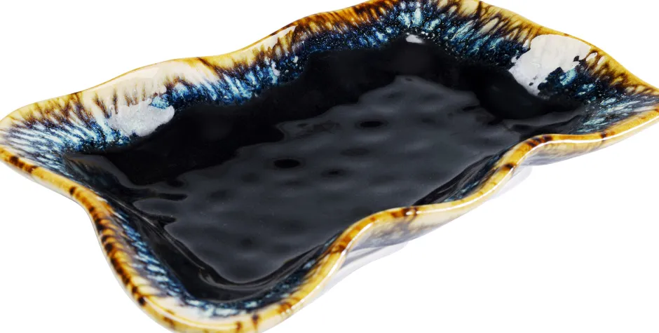 Online Serveerschaal Lio Dark Blue 17x26cm Servies & Tafelaccessoires|Woondecoratie