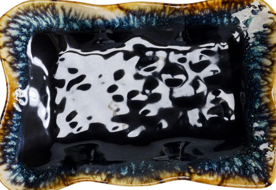 Online Serveerschaal Lio Dark Blue 17x26cm Servies & Tafelaccessoires|Woondecoratie