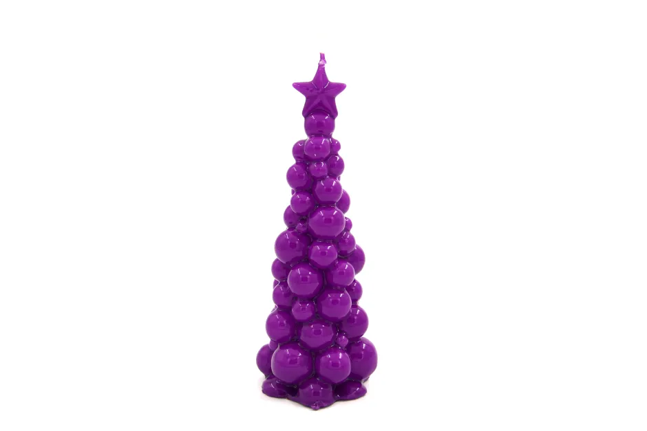 Online SMAQQ A Bubbly Xmas Candle Tree 21CM Perfect Purple Kasten