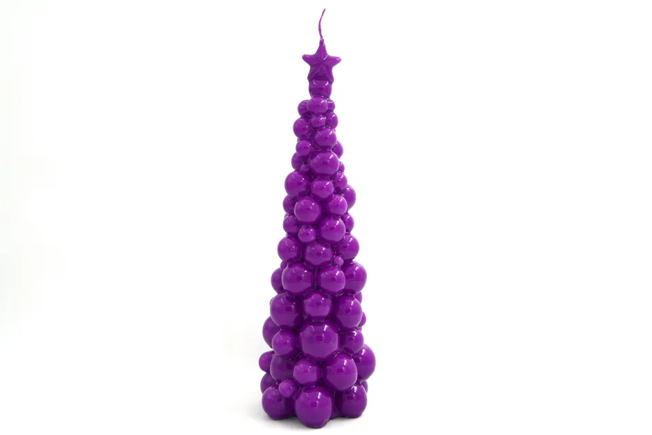 Outlet SMAQQ A Bubbly Xmas Candle Tree 30CM Perfect Purple Kasten