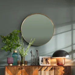 Discount Spiegel Curve MO Messing Ø100cm Spiegels|Kasten