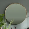 Shop Spiegel Curve Rond Messing Ø100cm Spiegels|Kasten
