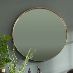 Shop Spiegel Curve Rond Messing Ø100cm Spiegels|Kasten