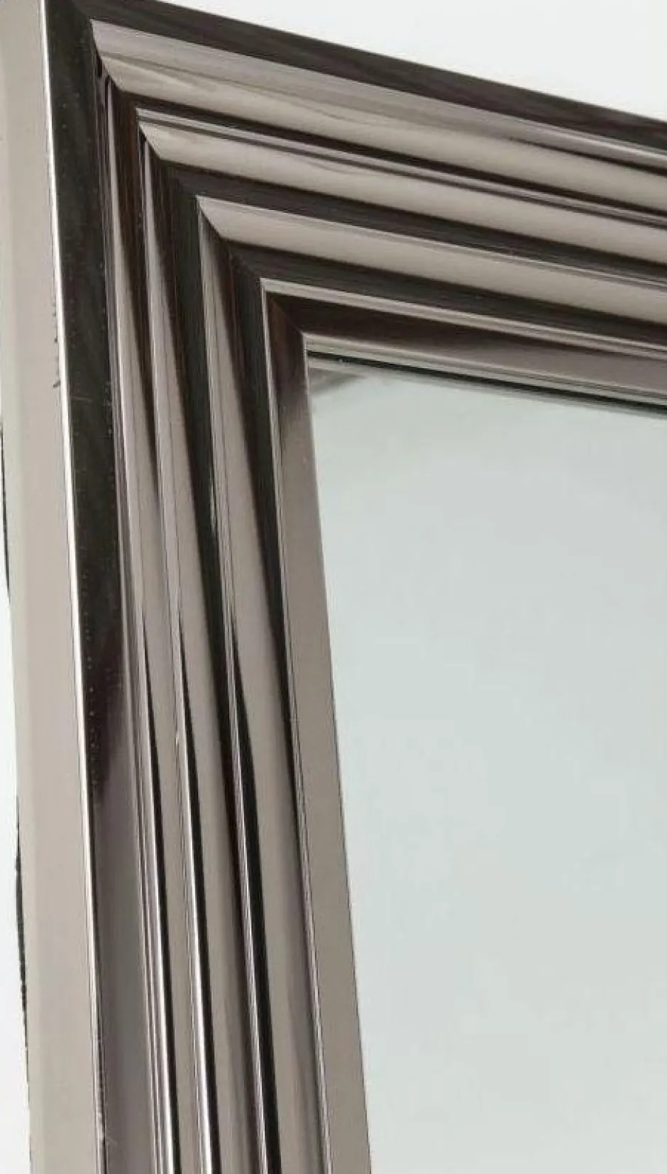 Fashion Spiegel Met Lijst Zilver 55x180cm Spiegels|Kasten