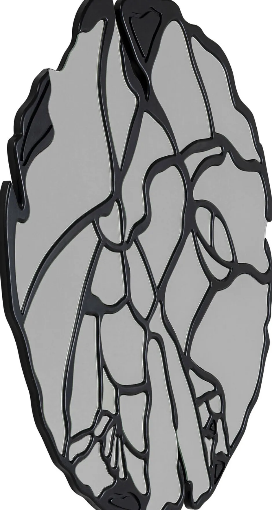 Store Spiegel Pieces Mat Zwart Ø100cm Spiegels|Kasten