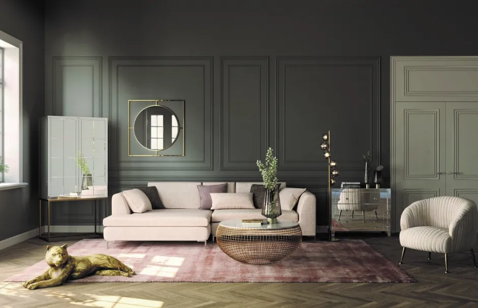 Best Sale Spiegel Stanford Frame Goud Ø90cm Spiegels|Kasten