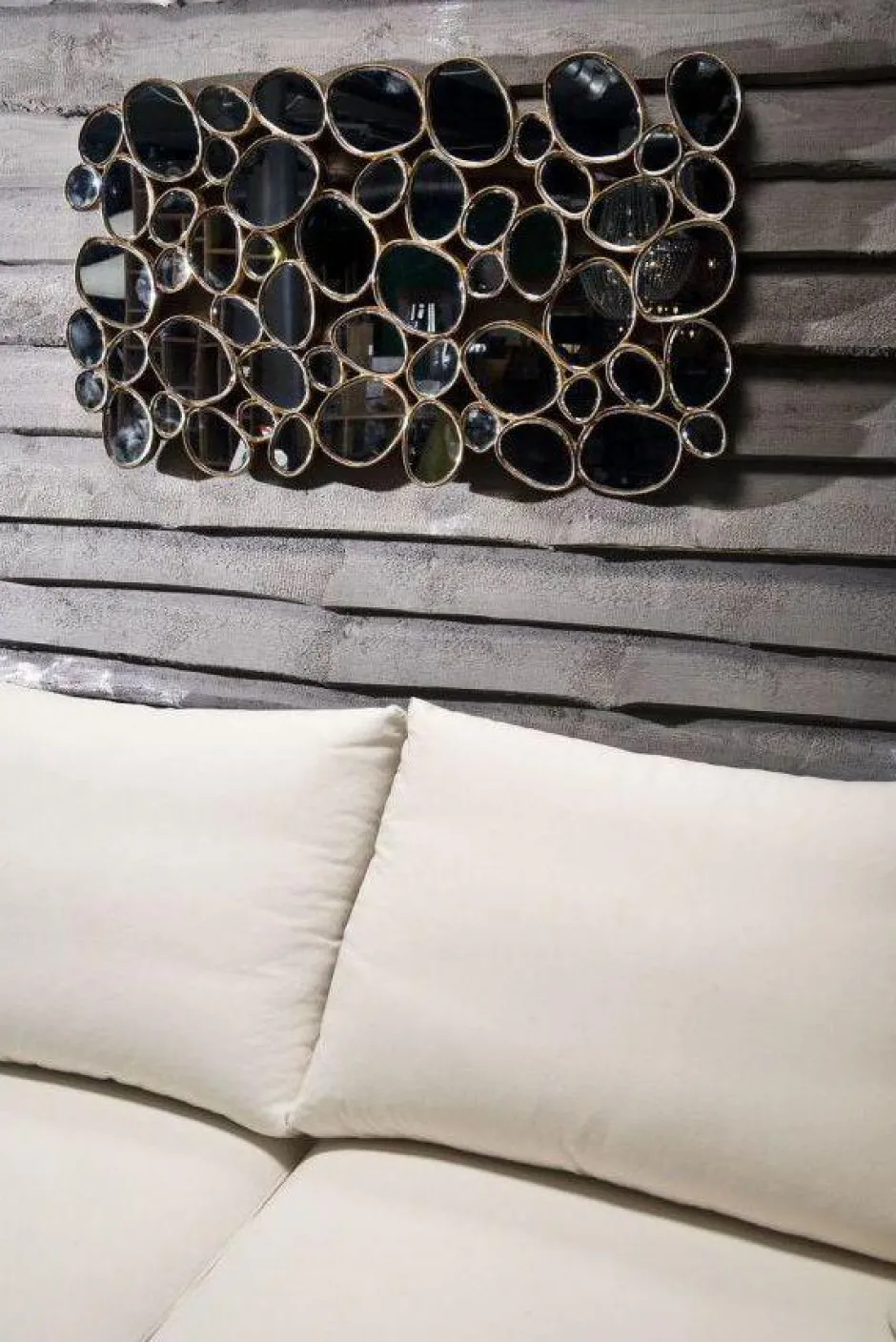 Store Spiegel Water Drops Koper 135x78cm Kasten|Tuinmeubelen