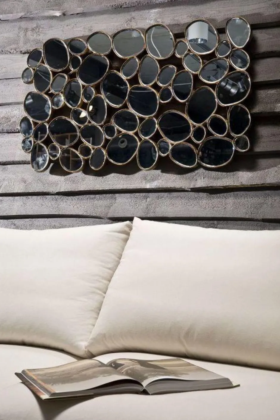 Store Spiegel Water Drops Koper 135x78cm Kasten|Tuinmeubelen