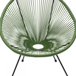 Store Stoel Acapulco Groen Kasten|Fauteuils