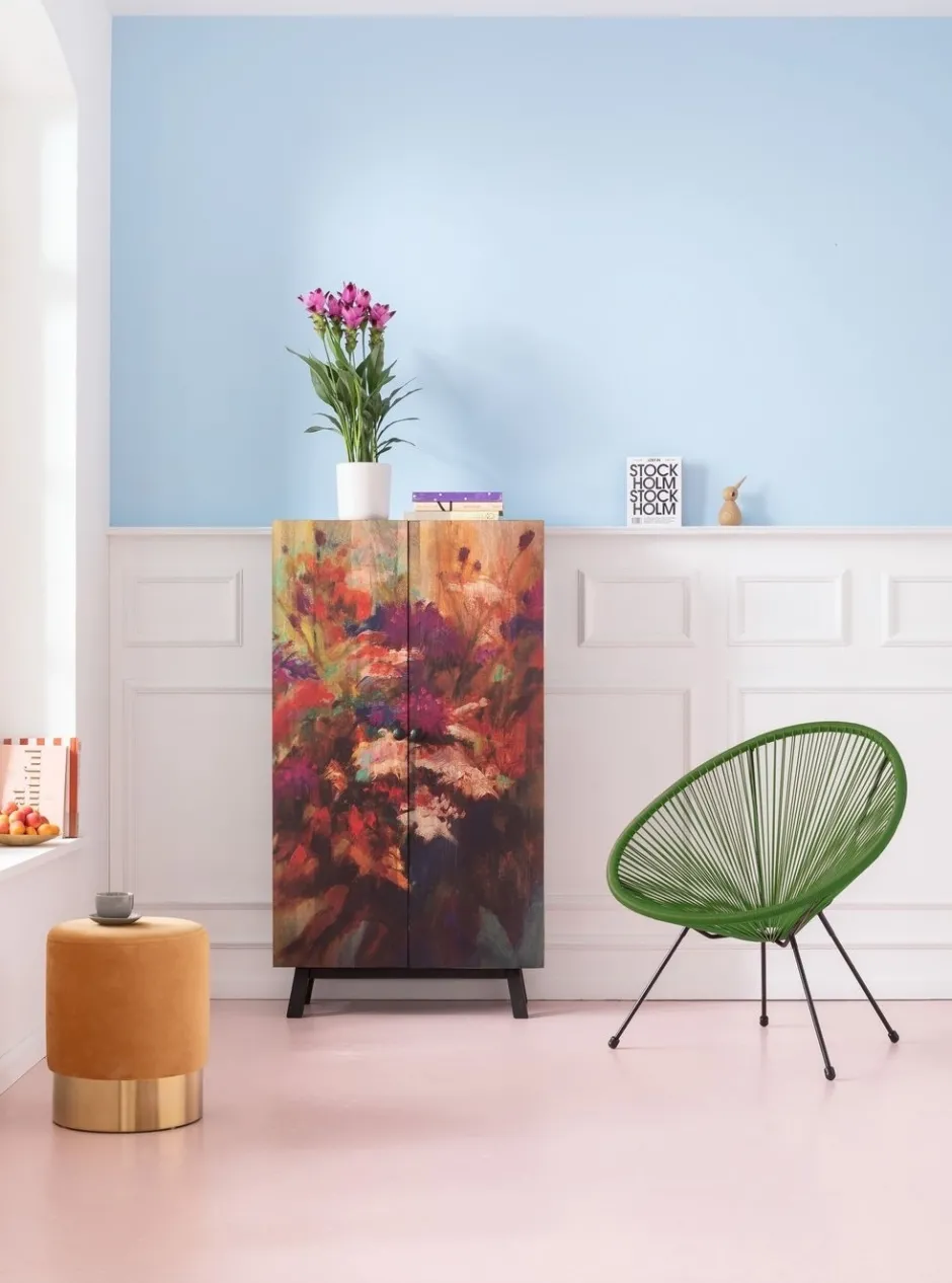 Store Stoel Acapulco Groen Kasten|Fauteuils