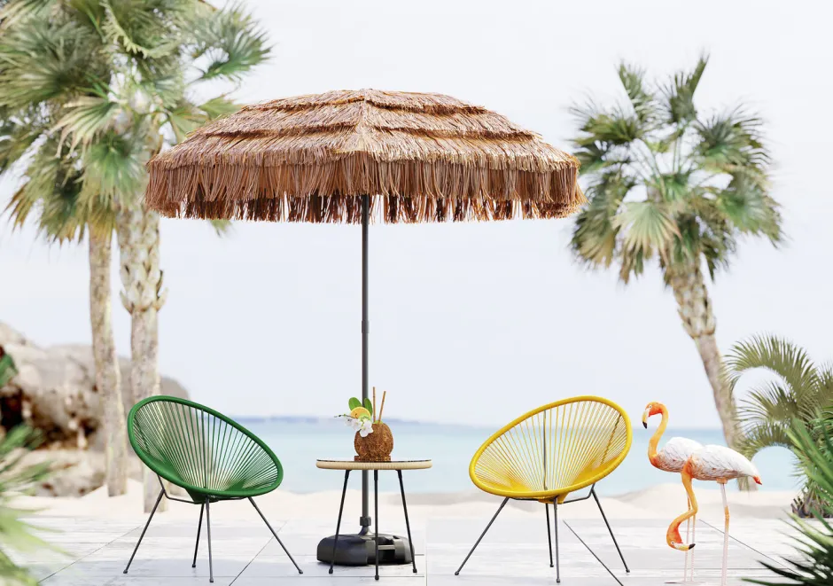 Store Stoel Acapulco Groen Kasten|Fauteuils
