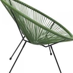 Store Stoel Acapulco Groen Kasten|Fauteuils