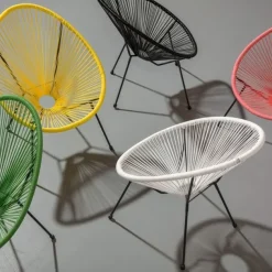 Store Stoel Acapulco Groen Kasten|Fauteuils