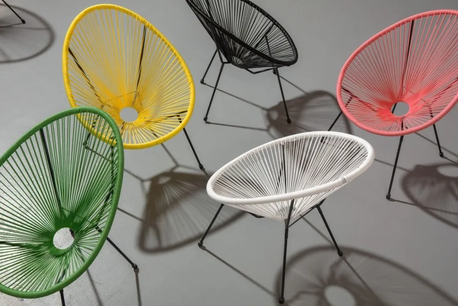 Store Stoel Acapulco Groen Kasten|Fauteuils