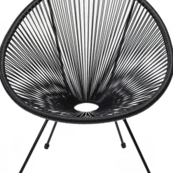Online Stoel Acapulco Zwart Kasten|Fauteuils