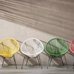Online Stoel Acapulco Zwart Kasten|Fauteuils
