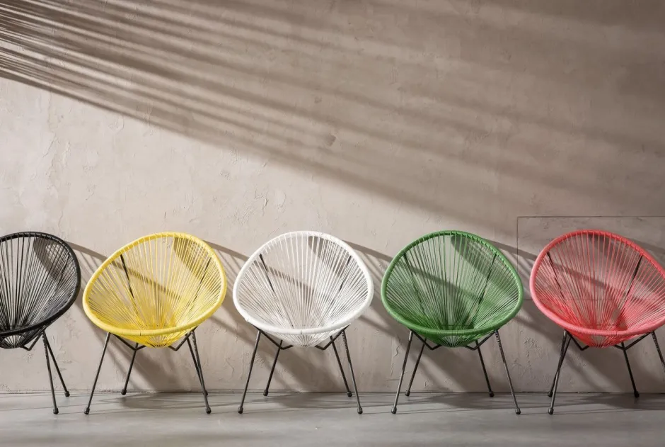 Online Stoel Acapulco Zwart Kasten|Fauteuils