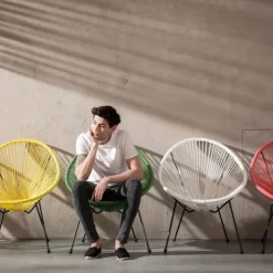 Online Stoel Acapulco Zwart Kasten|Fauteuils