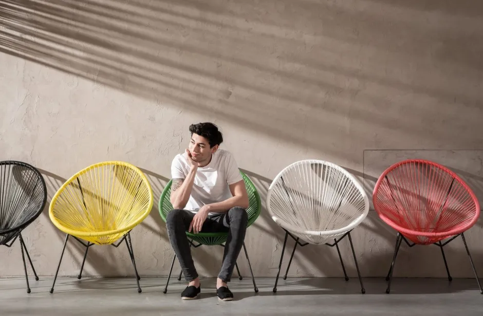 Online Stoel Acapulco Zwart Kasten|Fauteuils
