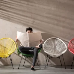 Online Stoel Acapulco Zwart Kasten|Fauteuils