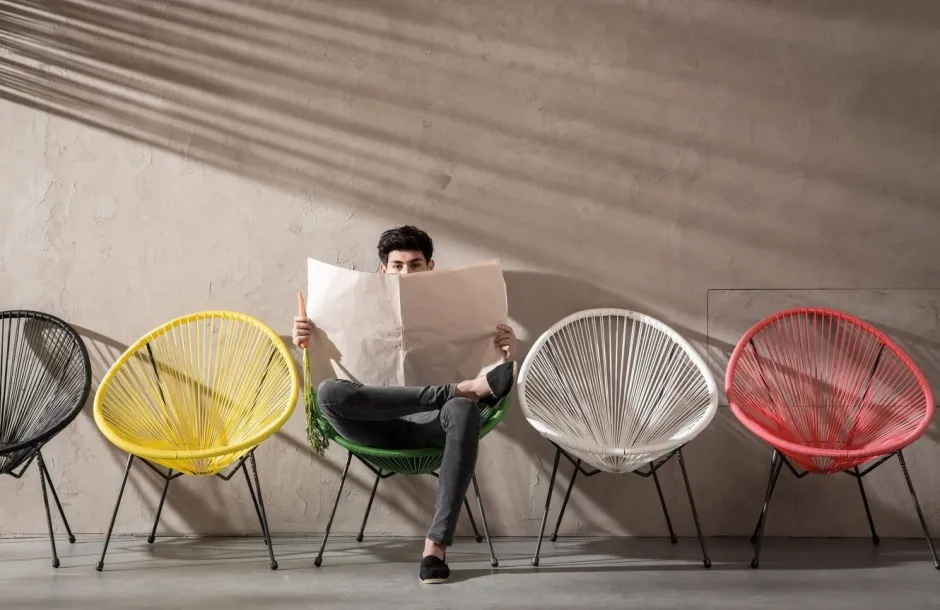 Online Stoel Acapulco Zwart Kasten|Fauteuils