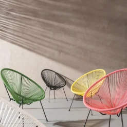 Online Stoel Acapulco Zwart Kasten|Fauteuils