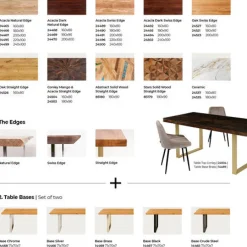 Sale Tafel Onderstel Tavola Oho Gold (Set Van 2) Kasten|Tafels