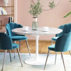 Shop Tafel Veneto Marmer Wit Ø110cm Kasten|Tafels