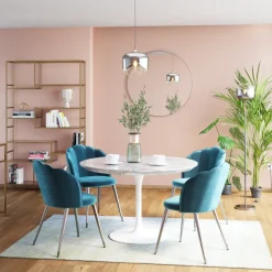 Shop Tafel Veneto Marmer Wit Ø110cm Kasten|Tafels