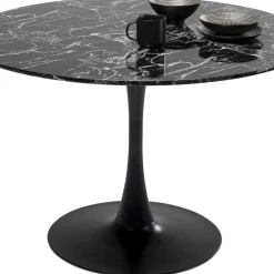 Best Sale Tafel Veneto Marmer Zwart Ø110cm Kasten|Tafels