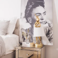 Store Tafellamp Animal Konijn Goud 68cm Tafellampen|Kasten