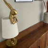 Best Tafellamp Animal Rabbit Gold/White 50cm Tafellampen|Kasten