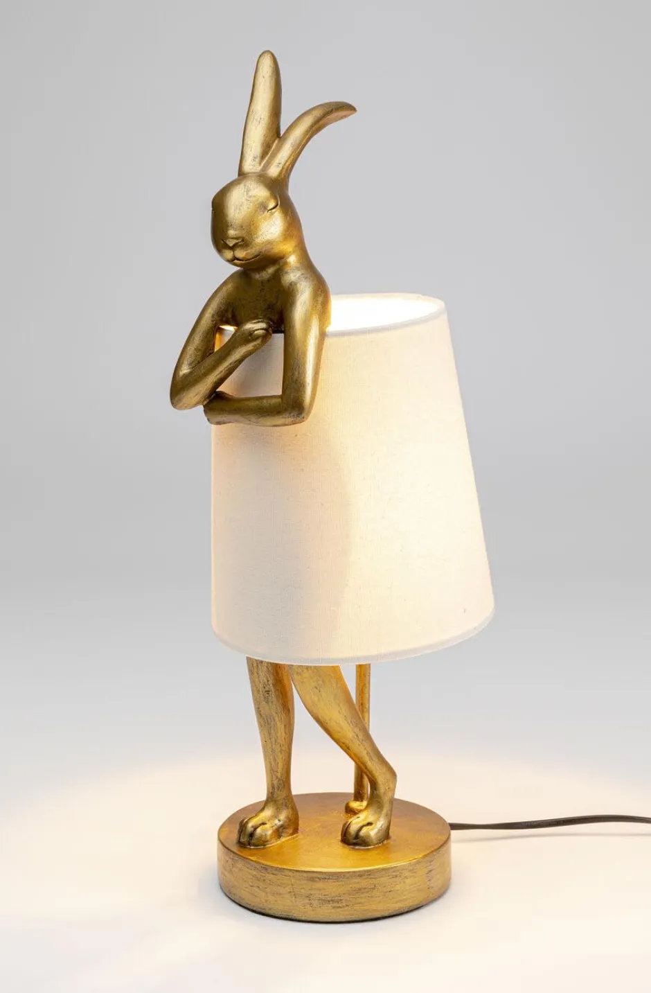 Best Tafellamp Animal Rabbit Gold/White 50cm Tafellampen|Kasten