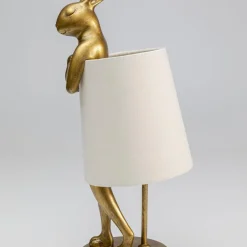 Best Tafellamp Animal Rabbit Gold/White 50cm Tafellampen|Kasten