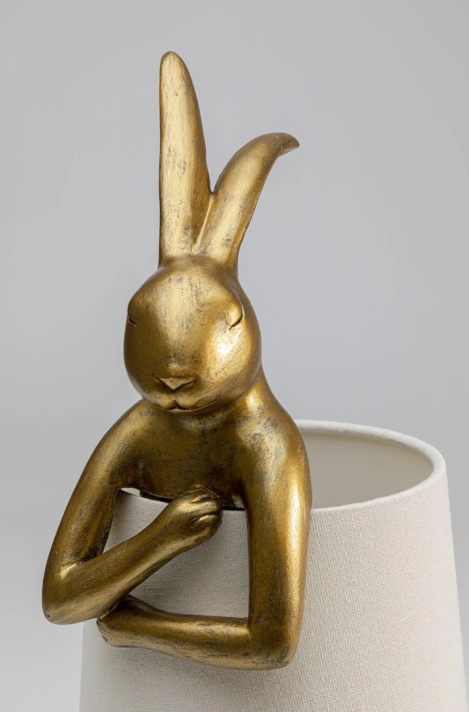 Best Tafellamp Animal Rabbit Gold/White 50cm Tafellampen|Kasten