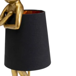 Fashion Tafellamp Animal Rabbit Gold/Black 50cm Tafellampen|Kasten
