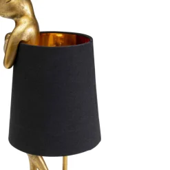 Fashion Tafellamp Animal Rabbit Gold/Black 50cm Tafellampen|Kasten